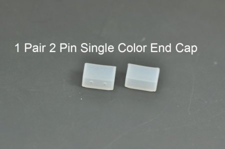(image for) LED Strip Silicone Tube ends strip Tube cap fixed button for 5050 3528 single color and rgb strip waterproof