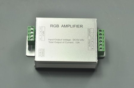 (image for) LED RGB Amplifier For Strip Lighting 5050/3528 Controller Colorful Amplifier 12A