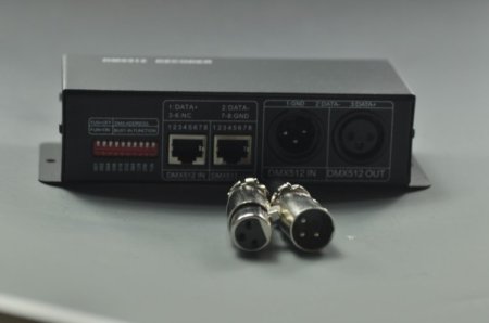 (image for) LED DMX Controller 4 Amp 3 Channel LED Light DMX Decoder