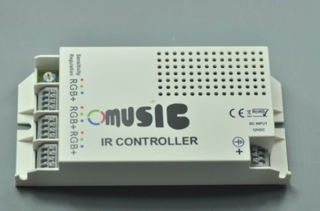 (image for) LED Music Controller Souch Sensitivity With 24 Keys Remote Control 3 RGB Channels 70W