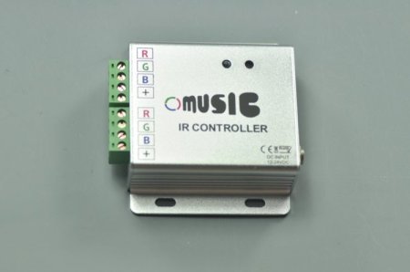 (image for) Music Led Controller 24 Keys IR Remote RGB Controller Music Sound LED Strip /LED Bulb Sensitive Control Aluminum 72 W