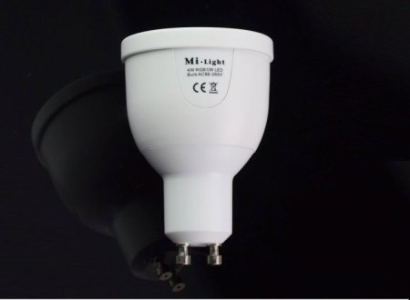(image for) 85-265V Milight 2.4G Wireless GU10 4W Color Temperature 3000K-6000K Adjustable LED Bulb Lamp Brightness Adjust Dual White LED Bulb