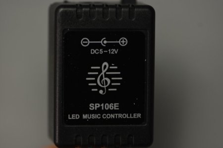 (image for) SP106E LED Music Controller, Sound Activated Wireless RF Remote Dream Color LED Controller for WS2812B WS2811 WS2812 RGB LED Strip Lights Sync to Music