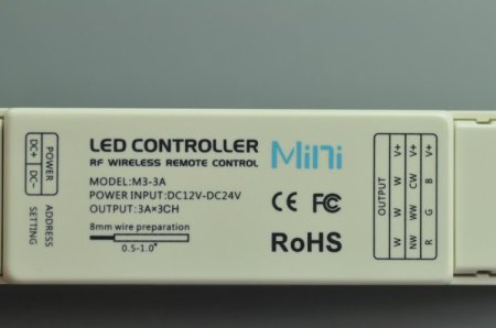 (image for) Led Strip Light MINI RF Single Color LED CONTROLLER Adjust Dimmer With Remote Control