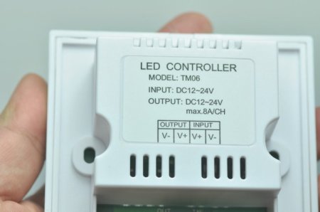 (image for) DC12-24V 2x4A Panel Touched LED controller Dimmer for LED Strip Lightings Color Temperature Adjustable