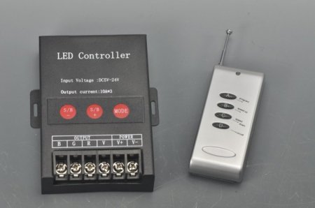 (image for) LED RGB Module Light Controller 10A 5V-24V Max 360W LED Strip Controller