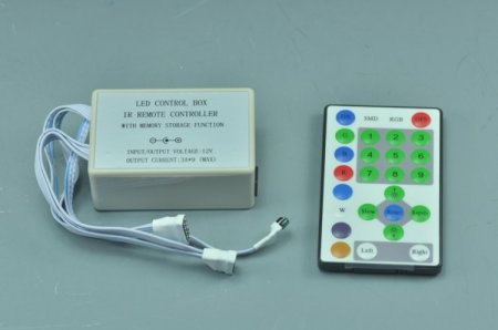 (image for) 12V LED Road Marquee RGB controller IR Remote controller with memory storage IR control 5050 3520 Colourful Led Strip Lights