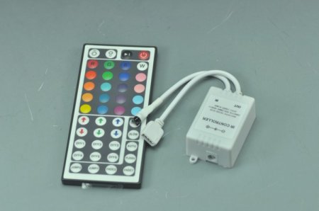 (image for) 12V 44 Keys RGB LED Strip Controller With IR Remote For 5050 3528 LED Light Strips