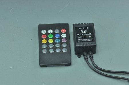 (image for) Mini Music LED Strip Controller Sound Sensor Music IR LED Controller For RGB 5050 3528 Strip