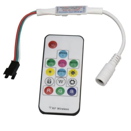 (image for) LED SYMPHONY LIGHTS WITH 60 LIGHTS 12V LOW VOLTAGE WS2811 MONOCHROME MARQUEE STRIP RF CONTROLLER 5050 EXTERNAL IC