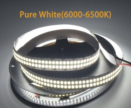 (image for) 12V 2835LED DOUBLE ROW STRIP LIGHT 480LEDS/METER 12V2835 LOW VOLTAGE HIGH BRIGHTNESS STRIP LIGHT 5M (16.4FT) 2835STRIP LIGHTSS
