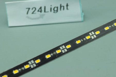 (image for) Black 39.3inch 5630 Rigid LED Strips 72LED 1M 12V DC Aluminium Rigid Strip Light For Cabinet/Wardrobe/Celling