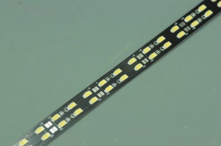 (image for) Black Double Row 39.3inch 5630 Rigid LED Strips 144LED 1M 15mm 12V DC Aluminium Rigid Strip Bar light