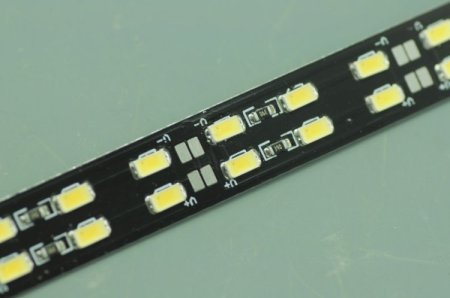 (image for) Black Double Row 39.3inch 5630 Rigid LED Strips 144LED 1M 15mm 12V DC Aluminium Rigid Strip Bar light