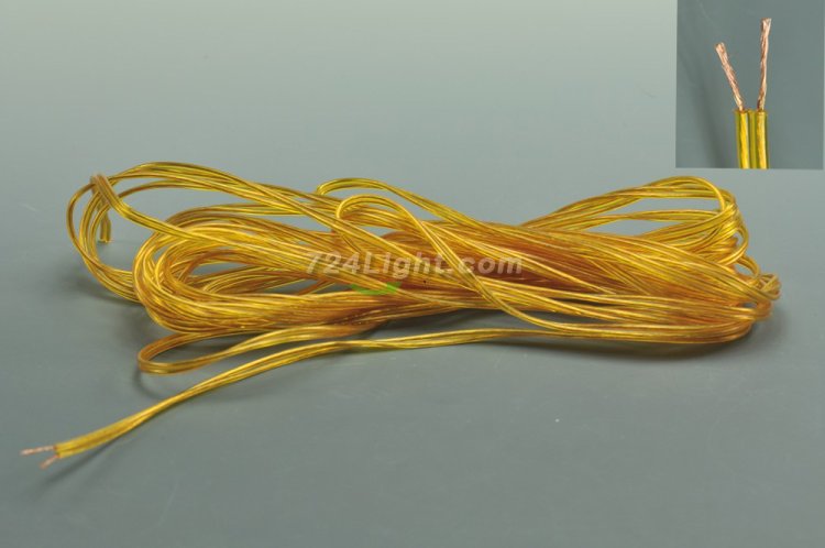 (image for) Waterproof TWO 2Pin LED Extension Tinned Copper Wire Cable Wire Cord Free Cutting 1M - 100M (3.28foot - 328foot) 22AWG for led strips single color 3528 5050 Strip Light