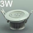 (image for) 3W LD-CL-CPS-01-3W LED Down Light Cut-out 70mm Diameter 3.4" White Recessed Dimmable/Non-Dimmable LED Down Light