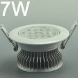 (image for) 7W LD-CL-CPS-01-7W LED Down Light Cut-out 92mm Diameter 4.2" White Recessed Dimmable/Non-Dimmable LED Down Light