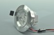 (image for) 3W CL-HQ-01-3W LED Down Light Cut-out 69mm Diameter 3.3" Silver Recessed Dimmable/Non-Dimmable LED Down Light