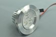 (image for) 3W CL-HQ-01-3W LED Down Light Cut-out 69mm Diameter 3.3" Silver Recessed Dimmable/Non-Dimmable LED Down Light