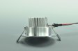 (image for) 3W CL-HQ-01-3W LED Down Light Cut-out 69mm Diameter 3.3" Silver Recessed Dimmable/Non-Dimmable LED Down Light