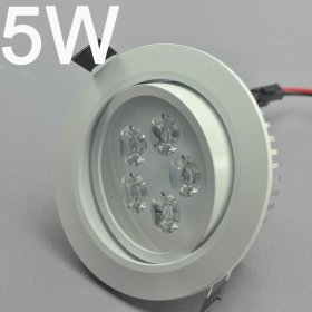 (image for) 5W CL-HQ-02-5W LED Downlight Cut-out 90mm Diameter 4.3" White Recessed Dimmable/Non-Dimmable Ceiling light