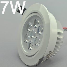 (image for) 7W CL-HQ-02-7W LED Ceiling light Cut-out 90mm Diameter 4.3" White Recessed Dimmable/Non-Dimmable LED Downlight