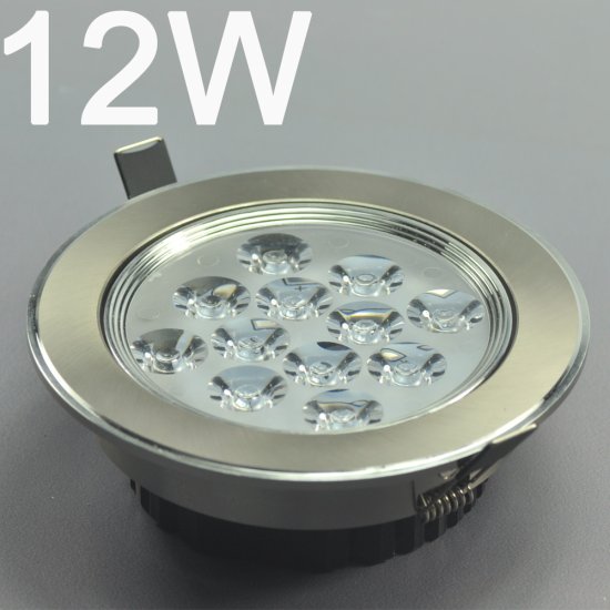 (image for) 12W CL-HQ-04-12W LED Spotlight Cut-out 114mm Diameter 5.4\" Gray Recessed LED Dimmable/Non-Dimmable LED Ceiling light