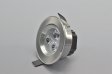 (image for) 3W CL-HQ-04-3W LED Down Light Cut-out 70.5mm Diameter 3.4" Gray Recessed Dimmable/Non-Dimmable LED Down Light