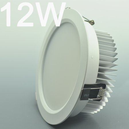 (image for) 12W DL-HQ-101-12W LED Spotlight Cut-out 128.5mm Diameter 6.2" White Recessed LED Dimmable/Non-Dimmable LED Ceiling light