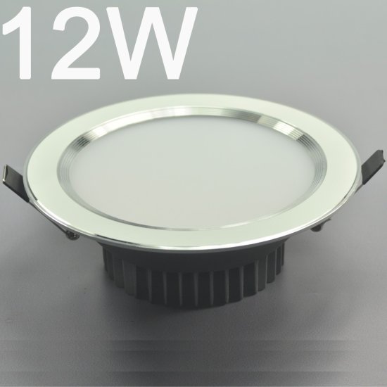 (image for) 12W DL-HQ-102-12W LED Spotlight Cut-out 140mm Diameter 6.9\" White Recessed LED Dimmable/Non-Dimmable LED Ceiling light