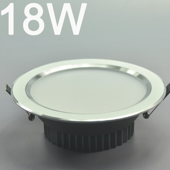 (image for) 18W DL-HQ-102-18W LED Down Light Cut-out 151mm Diameter 7.5\" White Recessed LED Dimmable/Non-Dimmable LED Spotlight