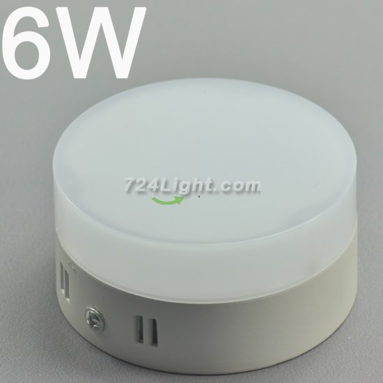(image for) 6W DL-HQ-202-6W LED Panel light Round Diameter 90.5mm Height 46mm PVC Acrylic Cover Cabinet LED Down Lights
