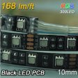 (image for) Black PCB Black RGB 5050 LED Flexible 12V Strip 10mm width 5 Meter(16.4ft) 300LEDs