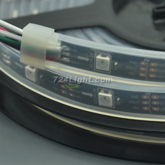 (image for) Programmable LED Strip Light WS2812B 2812 5050 Addressable Ditigal RGB Pixel LED Strip Light 5V IP67 5 meter(16.4ft) 150LEDs