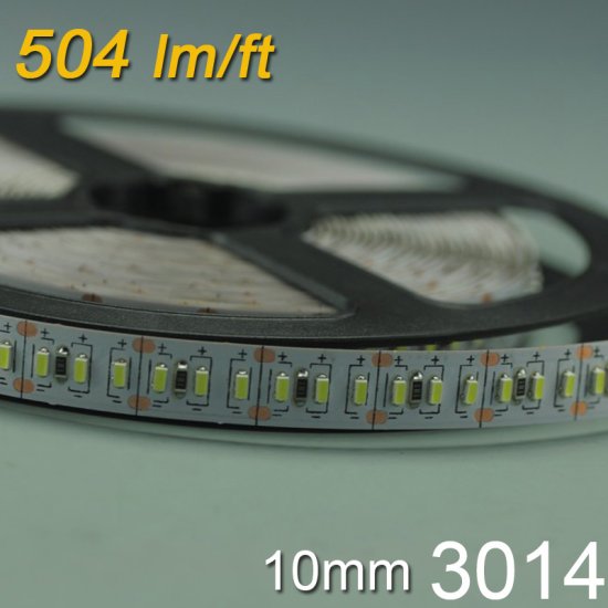(image for) Super Silm 10mm LED SMD 3014 Single Color Flexible Light Strip 5m (16.4ft ) 1020LEDs