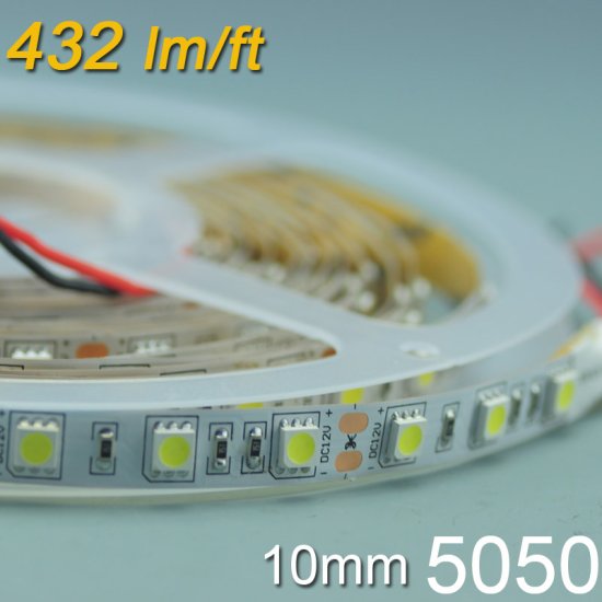 (image for) Brightest LED Strip Light SMD5050 Flexible 12V Strip Light 5 meter(16.4ft) 300LEDs