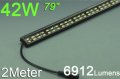 (image for) Black 2meter 79inch Bestsell Double Row LED Bar 288LEDs 5050 5630 Rigid Bar