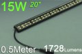 (image for) Black 0.5meter 20inch Bestsell Double Row LED Bar 72LEDs 5050 5630 Rigid Bar