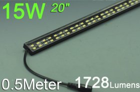 Black 0.5meter 20inch Bestsell Double Row LED Bar 72LEDs 5050 5630 Rigid Bar
