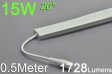 (image for) 0.5meter 20inch Bestsell Double Row LED Bar 72LEDs 5050 5630 Rigid Bar