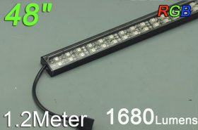 Bestsell Black Double Row 1.2 Meter LED Strip Bar 1.2meter Rigid Strip light 39.3inch Aluminium 5050 RGB Rigid LED Strips Bar
