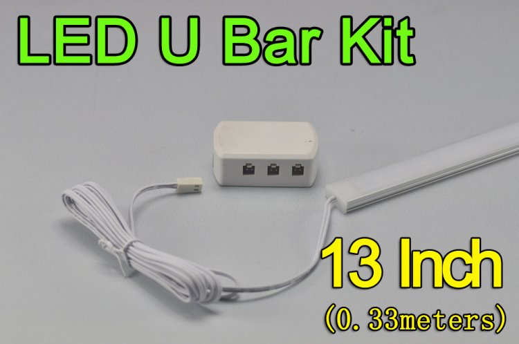 (image for) 13inch 0.33Meter 6W LED Bar Fixture 5630 24LED 840 Lumens U Type Cabinet LED Bar Light Kits