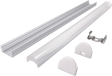 (image for) 1708 with lens with PC spotless 12mm wide PCB line light hard light bar aluminum groove shell kit