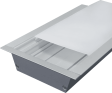 (image for) With edge embedded seamless butt jointable light bar light aluminum groove shell kit