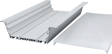 (image for) With edge embedded seamless butt jointable light bar light aluminum groove shell kit