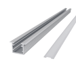 (image for) 1009 aluminum groove 10mm wide 9mm high with edge embedded line light hard light bar aluminum groove shell kit