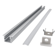 (image for) 1009 aluminum groove 10mm wide 9mm high with edge embedded line light hard light bar aluminum groove shell kit