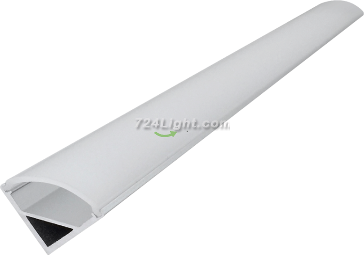 (image for) 45 Degree Right Angle Linear Light Hard Light Bar Housing Aluminum Slot Kit