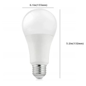 6 Pack 18Watt 1400LM G80 LED Bulb Light (100W Equivalent) E27 Screw Base 100-240V AC Non-dimmable 80mm White Light LED Globe