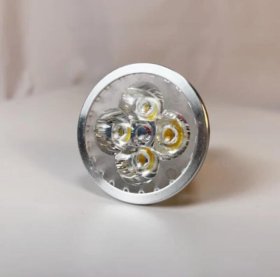4Pack 3W(3x1W) 120V/220V AC LED Spotlight E27 Screw Base LED Light Bulb Aluminum Housing 30° Beam Angle